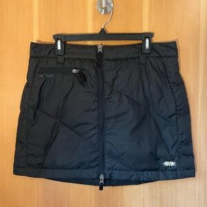 SKHOOP Black Quilted Skirt with Zipper